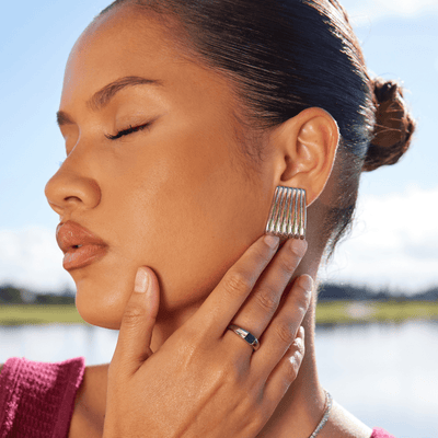 Nova Silberne Ohrringe