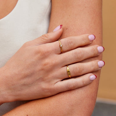 Liebe - Kristall Herz Ring